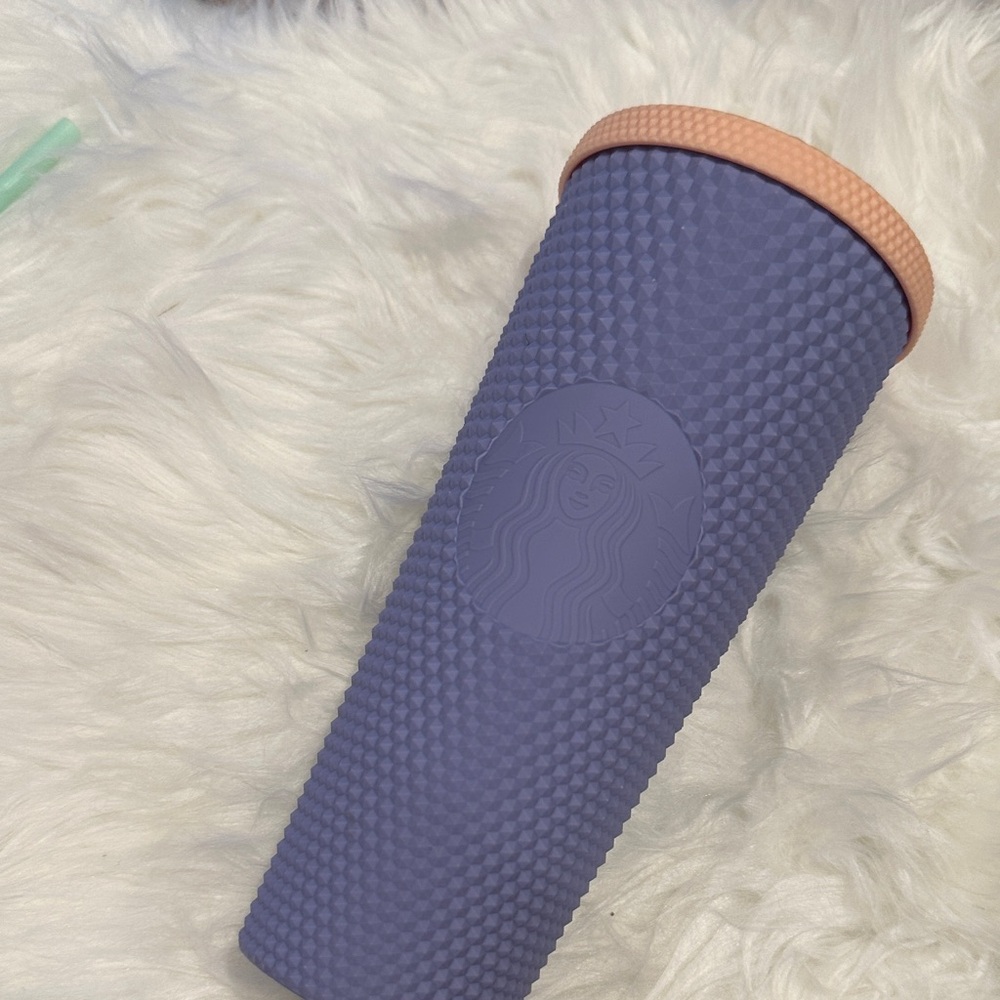 Starbucks Mexico Purple and Pink Textured Tumbler no straw